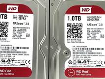 【送料無料】　2個セット　★ 1TB ★　WD10EFRX　/　WD Red　【使用時間：104 ｈ＆ 104 ｈ】　2015年製　Western Digital RED　稼働極少_画像4