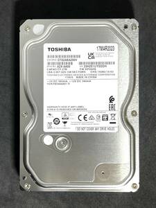 【送料無料】　★ 2TB ★　TOSHIBA / DT02ABA200V　【使用時間： 732 ｈ】 2023年製　稼働少　3.5インチ内蔵HDD　AVコマンド対応