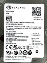 【送料無料】　★ 4TB ★　Seagate / ST4000LM024　【使用時間：12ｈ】　2023年製　新品同様　 2.5インチ内蔵HDD/15mm厚/SATA_画像3