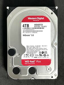 【送料無料】　★ 4TB ★ WD RED Plus　/　WD40EFZX 【使用時間：34ｈ】2023年製　新品同様　Western Digital RED Plus 3.5インチ内蔵HDD