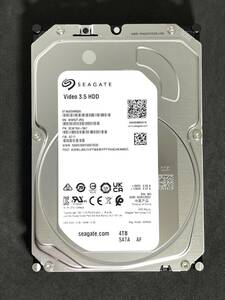 【送料無料】 ★ 4TB ★　ST4000VM005　/　Seagate 【 使用時間： 10 ｈ】2023年製 新品同様 Video 3.5インチ内蔵HDD　AVコマンド対応 SATA