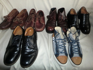 No.75 　6足セット　VISARUNO(ビサルノ )・LEE(リー)・REGAL(リーガル)・SEBAGO (セバゴ)・BALLY(バリー)・Live Bear