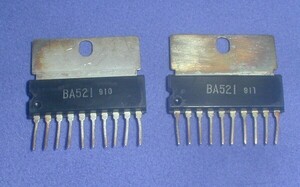 音声電力増幅用パワーアンプＩＣ　ローム BA521（２個セット）