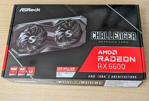 送料無料　中古動作品　ASRock Radeon RX 6600 CLD 8G Challenger グラフィックボード