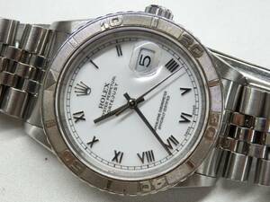 158C602B◆ROLEX ロレックス オイスターパーペチュアル デイトジャスト サンダーバード Ref. 16264 ホワイト文字盤 ※リューズに不具合有