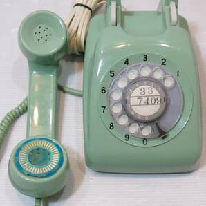 ◇日本電信電話 電話機 601-A2 緑電話/黒電話 ダイヤル式◇3K261の画像3