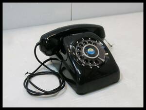 * telephone machine 600-A1 black telephone dial type *3K263