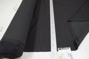 NO809-3.5 イタリア製 MILIOR コットンビスコース gabardine２WAYストレッチ　黒　３．５ｍ