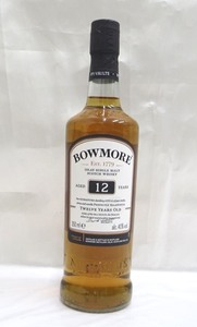 ◇K76442-1:BOWMORE ボウモア 12年 シングルモルト スコッチ ウイスキー ハーフボトル 350ml 40% 未開栓 同梱不可