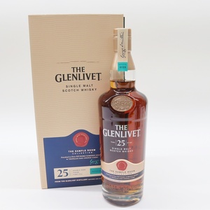  古酒 グレンリベット 25年 サンプルルームコレクション シングルモルト スコッチ ウイスキー 700ml 43% 未開栓 箱付 THE GLENLIVET