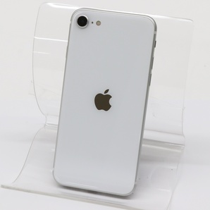 バッテリー最大容量79％ SIMロック解除済み au iPhone SE 第2世代 64GB ホワイト SIMフリー MX9T2J/A アイフォン SE2 本体の画像1