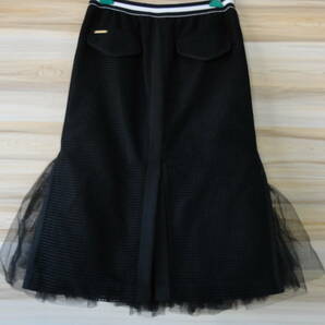 0538【本州のみ送料無料】aqua girl アクアガール レディーススカート メッシュ・チュールスカート 未使用品 定価￥23000 日本製の画像2