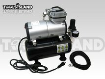 1円～ 訳あり 【toolsisland】オイルレス ミニエアーコンプレッサー 3Ｌタンク付き エアコンプレッサー 52003 ヤマト運輸 船便 G-456_画像1