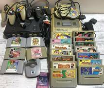 24M01-150R：【nintendo64 スーパーファミコン動作品】 本体 コントローラー ソフト まとめて