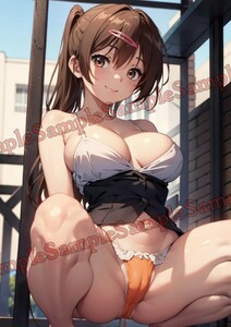 AN-819sa 中二病でも恋がしたい！ 丹生谷森夏 同人 ポスター A4 オリジナル アニメ anime 特殊印刷 高品質 イラストアート セクシー 美少女