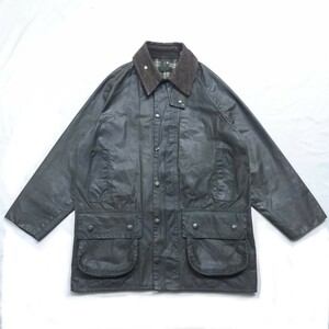 90s Barbour beaufort　c38 1993 バブアー　ビューフォート　 3クラウン　セージ