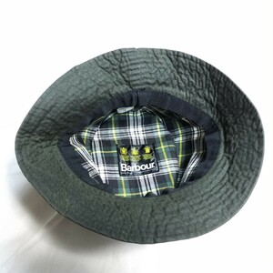 Deadstock 90s Barbour　バブアー　バケットハット　セージ　Large