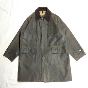 00s90s　Barbour original 3/4 coat　L バブアー　スリークォーターコート　オリーブ　ステンカラーコート　　