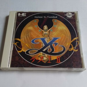 PCエンジン Ys イース Ⅰ Ⅱ 　CD-ROM　 ソフト ハドソン　解説書　帯　ハガキ　捕捉マニュアル　あり　正規品