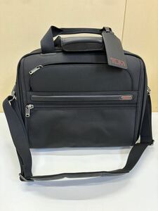 ●TUMI トゥミ ブリーフケース 22155D4 黒 ビジネスバッグ 2way ショルダー バリスティックナイロン ボストンバッグ A4 ブラック