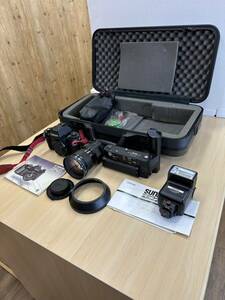 ◆【動作未確認】Canon キャノン F-1 カメラ レンズ Canon AE MOTOR DRIVE FN SUNPARK モータードライブ auto22SR 三脚 ケース付 