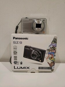 ☆【通電確認済】 Panasonic LUMIX DMC-SZ9 デジタルカメラ コンパクト ルミックス デジカメ シルバー 付属品 箱付き パナソニック