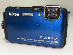 Nikon ニコン COOLPIX AW100 クールピクス オーシャンブルー コンパクトデジタルカメラ