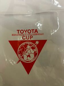 トヨタカップ　ボカ対ミラン　肩掛けビニール袋