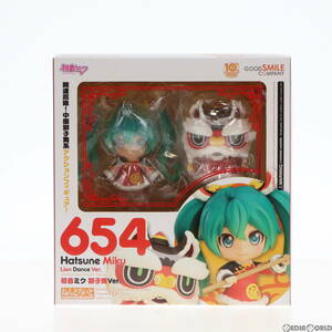 【中古】[FIG]GOODSMILE ONLINE SHOP限定 ねんどろいど654 初音ミク 獅子舞Ver. キャラクター・ボーカル・シリーズ01 初音ミク 完成品 フィ