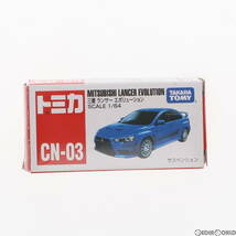 【中古】[MDL]中国限定 トミカ CN-03 1/64 三菱 ランサーエボリューション(メタリックブルー) 完成品 ミニカー タカラトミー(65302914)_画像1