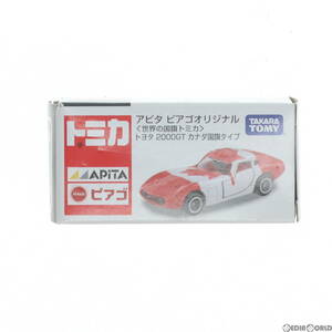 【中古】[MDL]アピタ・ピアゴ限定 トミカ 世界の国旗シリーズ 1/59 トヨタ 2000GT カナダ国旗タイプ(レッド×ホワイト) 完成品 ミニカー タ