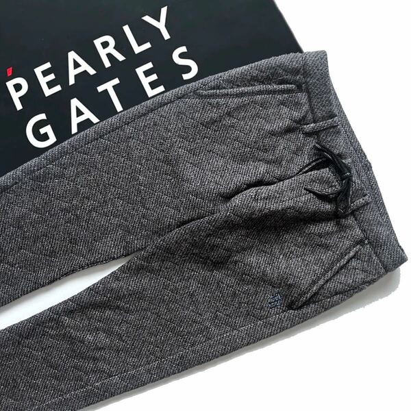 【送料無料】Pearly Gates パーリーゲイツ　冬物　暖パン　イージーパンツ　メンズ　ゴルフ　ジョガーパンツ　防寒　蓄熱　ズボン　グレー