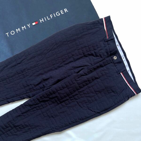 【送料無料】TOMMY HILFIGER GOLF トミーヒルフィガーゴルフ　中綿　パンツ　ズボン　レディース　XL 防寒　蓄熱　ダウンパンツ