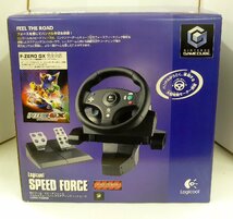 【未使用・長期保管品】GC Logicool SPEED FORCE/スピードフォース フォースフィードバックステアリングコントローラ LPRC-10000☆3_画像1