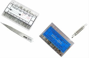 【普通郵便送料無料！】腕時計ベルト用ばね棒(8mm～25mm)＋割りピン(6mm～23mm) セット