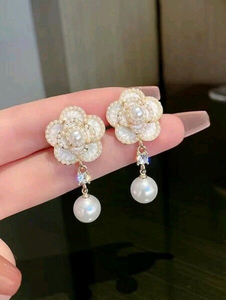 お花 ピアス アクセサリーフラワー