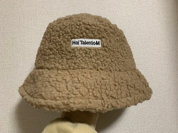 モコモコ　バケットハット　帽子　58cm