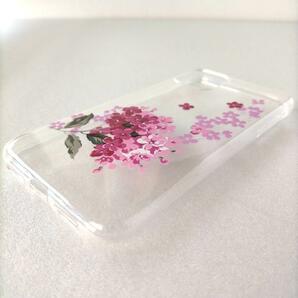 iPhone11 クリア ケース 花柄 赤 かわいい アイフォンの画像4