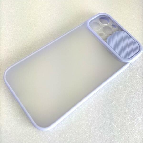 iPhone12Pro ケース カメラ保護 紫 パープル アイフォン12 プロ