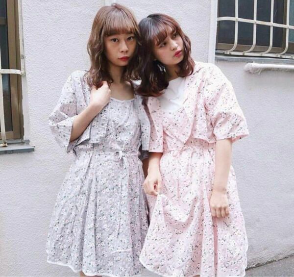 メリージェニー ワンピース daisy check shirt&onepiece 花柄 ワンピース