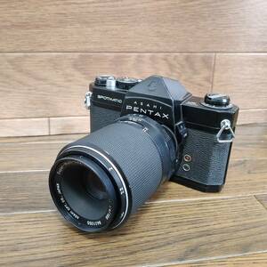 シャッターきれました【 １円スタート 】ペンタックス PENTAX SP BLACK 100mm 1：4 1眼レフ 35mm フィルム カメラ マニュアル フォーカス