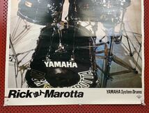 【RICK MAROTTA 浪人】当時物 ポスター ヤマハシステムドラム YAMAHA 販促 非売 リック・マロッタ_画像4