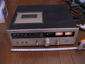 そろそろ捨てます ■RS-606U Technics ステレオカセットデッキ 1976年頃 通電しますが不動品 完全JUNK