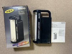 ジャンク SANYO NL-F5 サンヨー 充電式 蛍光灯 説明書付 災害 停電 防災グッズ 懐中電灯 キャンプ アウトドア ハンディライト/DN