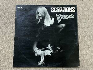 レア 名曲 名盤 SCORPIONS IN TRANCE LP Germany 12インチ レコード 1975年 復讐の蠍団 スコーピオンズ ドイツ/レトロ 洋楽/DN