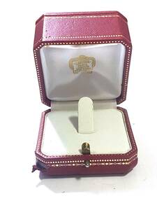 純正 Cartier カルティエ リングケース 指輪 ケース レッド 箱 正方形 アクセサリー ケース フランス製/レトロ 雑貨/DN