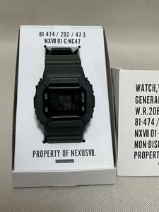 CASIO　カシオ　G-SHOCK　ジーショック　DW-5600VT　NEXUS7　ネクサスセブン　コラボ　ブラック系　デジタル