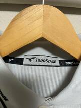 TOURSTAGE　ツアーステージ　半袖　ポロシャツ　胸ロゴ　グレー　サイズL　ゴルフウェア_画像2