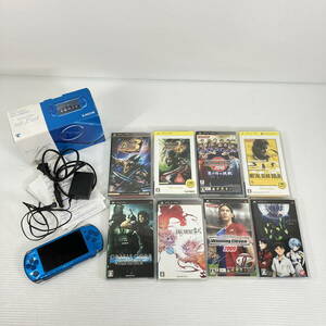 2402602-008 SONY ソニー PSP-3000 VB バイブラントブルー 箱付/モンスターハンター ポータブル 3rd 等 ソフト おまとめ