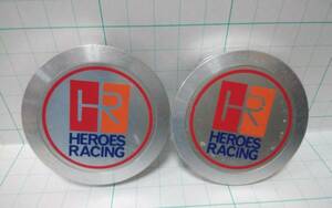 旧車 当時物 HEROES RACING ヒーローズレーシング ホイールセンターキャップ③
